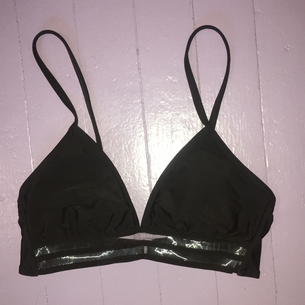 Black padded bikini top